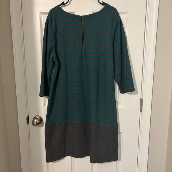 Gap‎ Striped Cotton Blend Sweater Dress, XXL - Picture 2 of 6